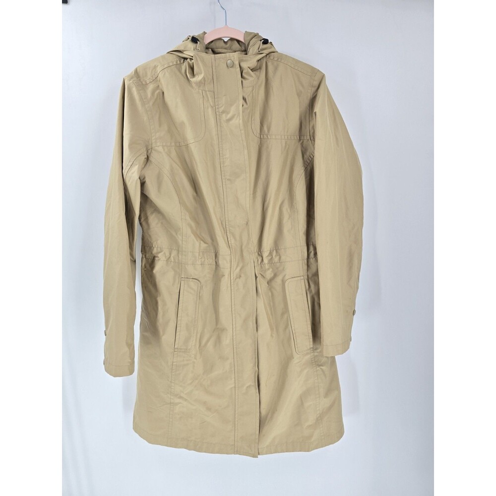 L.L. Bean Women’s H2OFF Primaloft-Lined Long Trench Coat Medium Regular Khaki